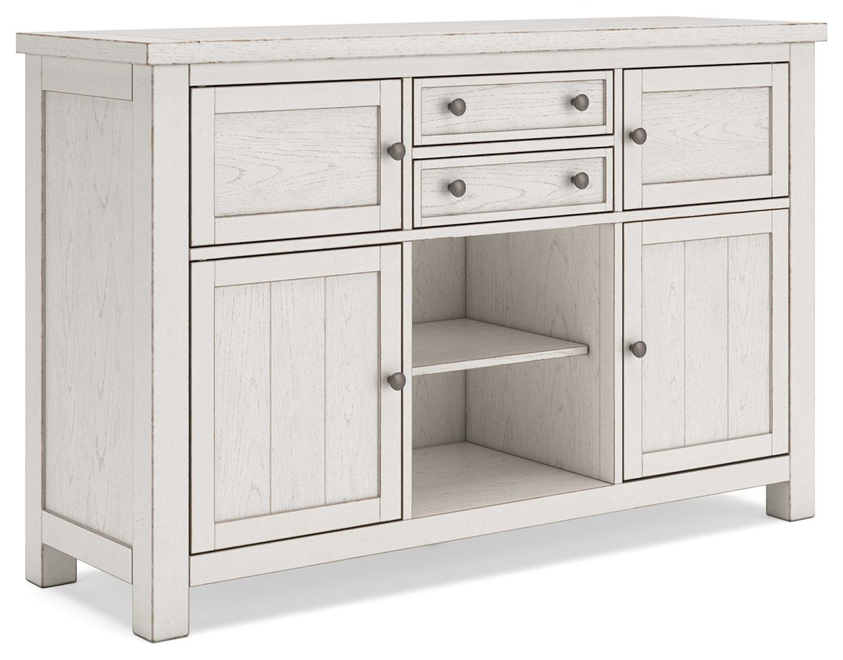 Robbinsdale - Rectangular Counter Height Dining Extension Table Set, alternate view 8 with wood construction
