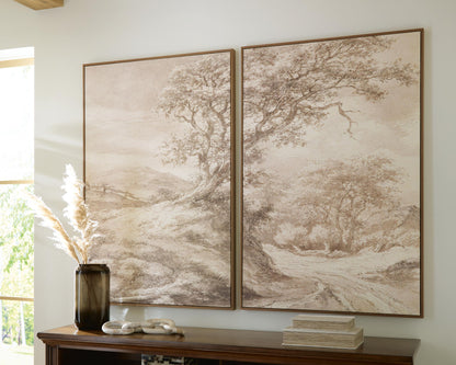 Stormish Wall Art Set (Set of 2) Beige / Brown, gallery image 4