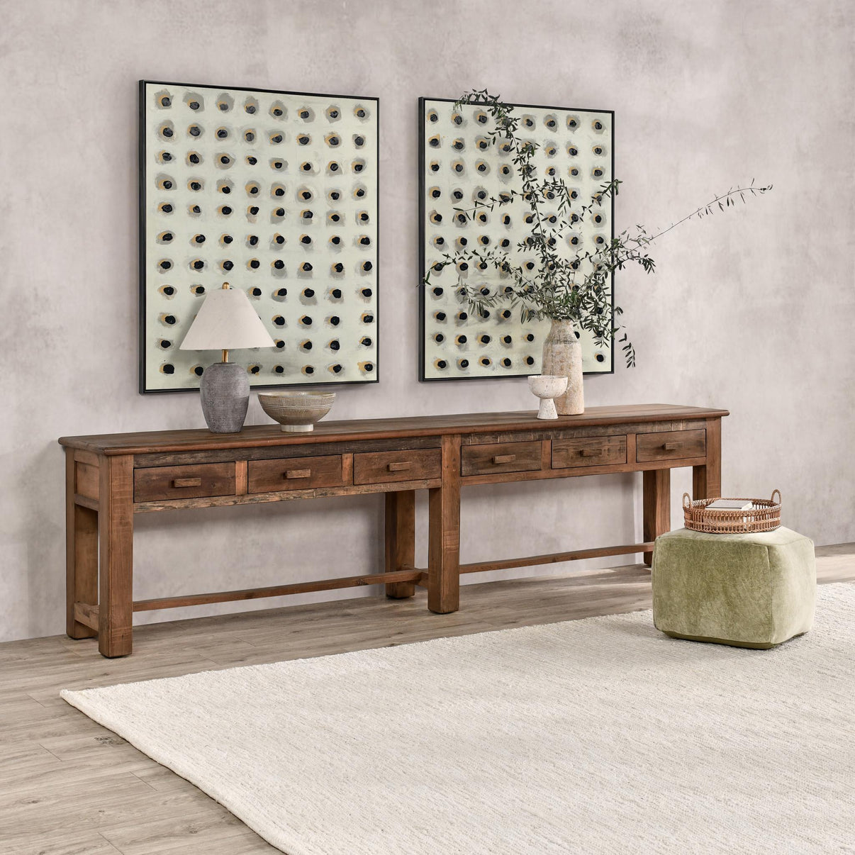 Ezra - Reclaimed Wood Console Table, alternate view 9