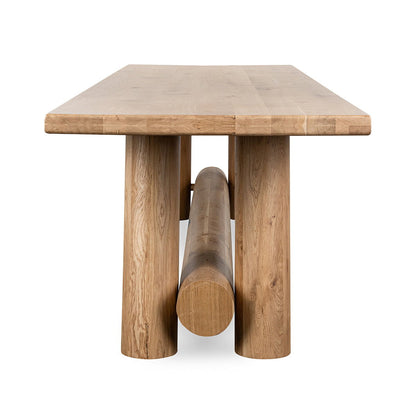 Foundation - Gathering Table - Light Oak, alternate view 6 with wood construction