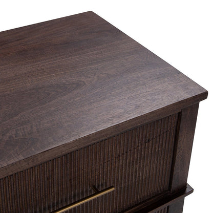 Westlake - 6 Drawers Dresser - Kona Brown, alternate view 5 with wood construction