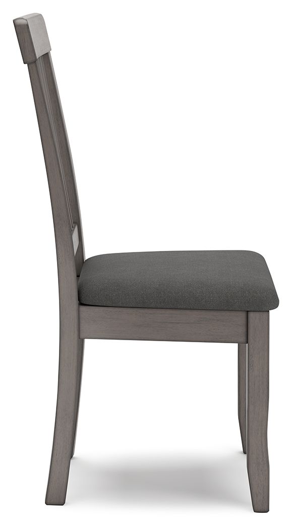 Shullden - Dining Room Side Chair (Set of 2) - Gray, alternate view 7 with polyester fabric
