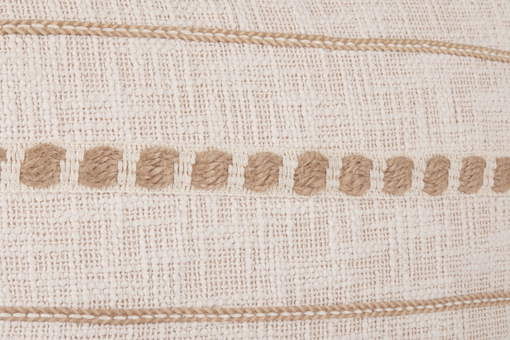 Lago - Pillow - Ivory / Natural, alternate view 4 with linen fabric