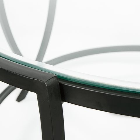 Tarrin - Occasional Table Set (Set of 3) - Black, alternate view 4 with glass
