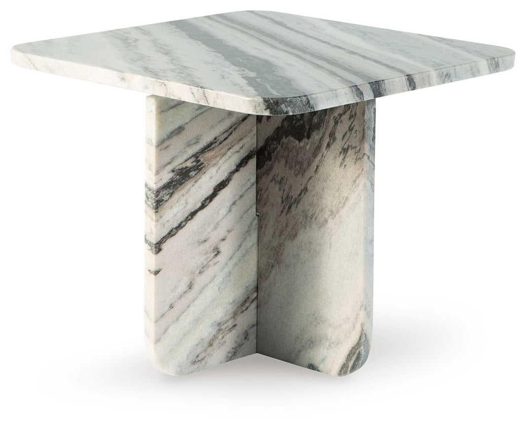 Baretton - Accent Cocktail Table, alternate view 2 with marble