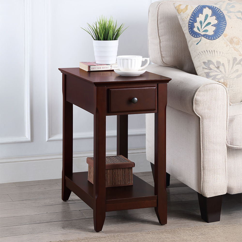 Bertie - Accent Table, alternate view 3 with wood construction