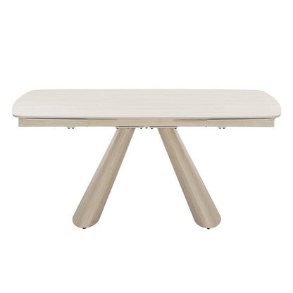 Cassian - Dining Table With Ceramic Top - Cream