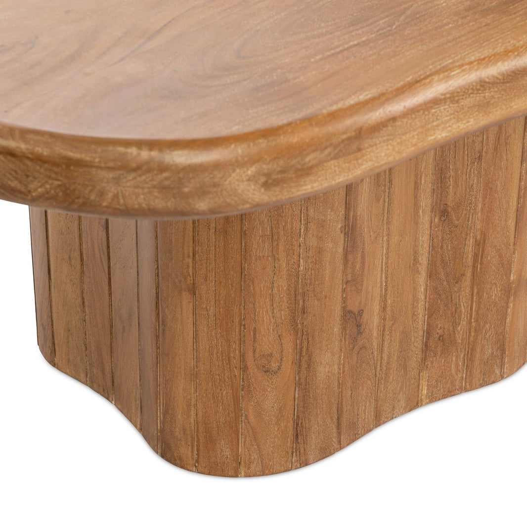Alvaro - 65" Dining Table - Golden Wheat, alternate view 2 with wood construction