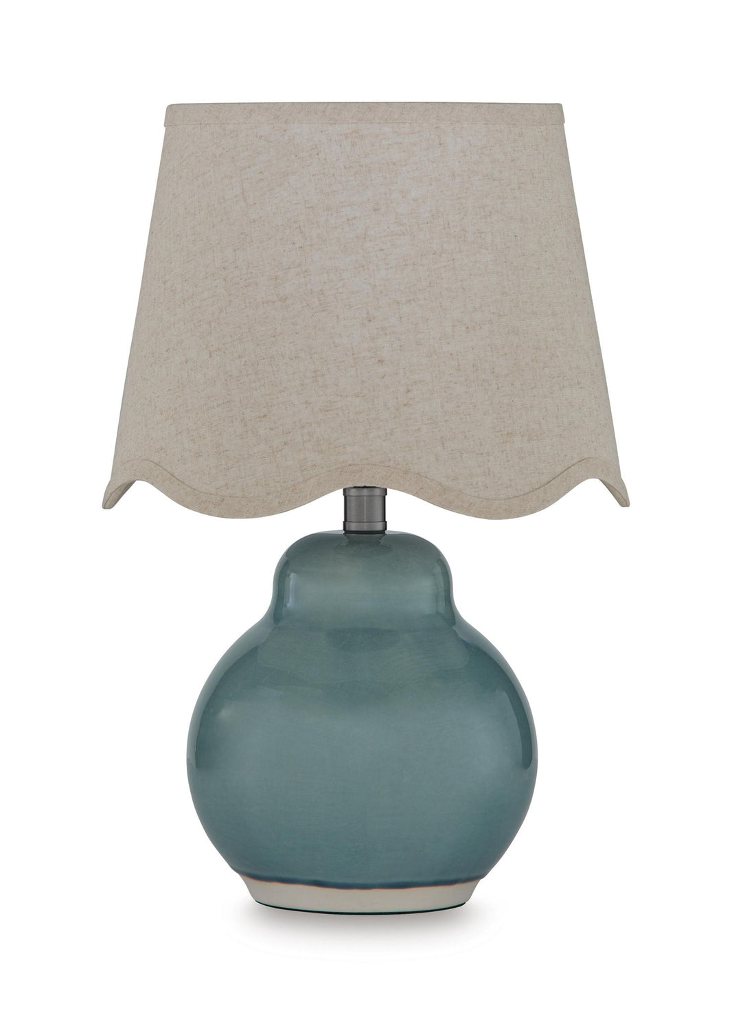 Byronburg - Ceramic Table Lamp - Blue / Beige