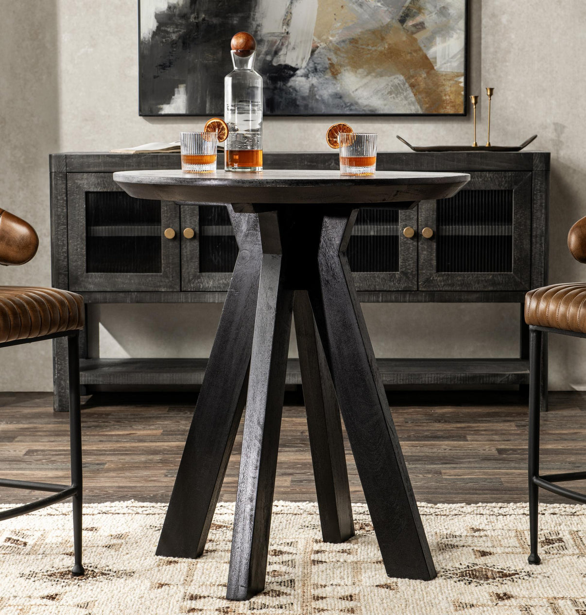 Rodrigo - Bar Table, alternate view 13 with wood construction