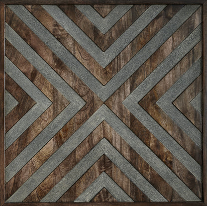 Dreggan - Square End Table - Brown, alternate view 6 with engineered wood