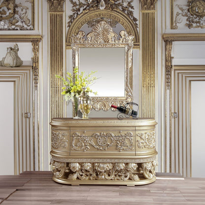 Vatican - Server - Champagne Silver, alternate view 5 with glass