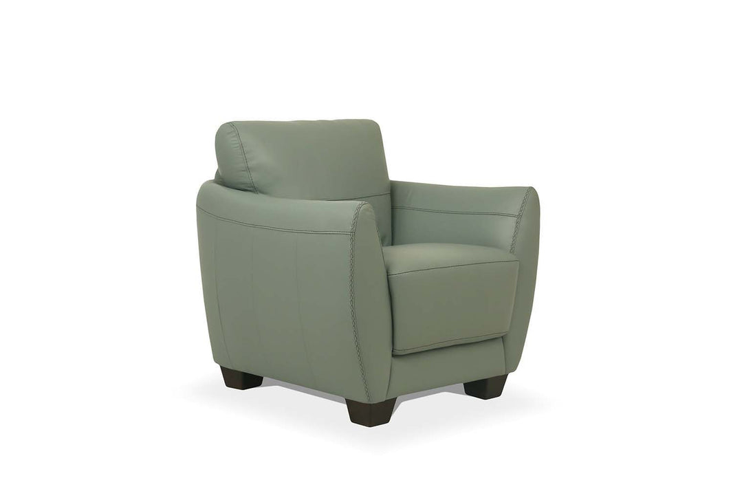Valeria - Chair, alternate view 2 with leather upholstery