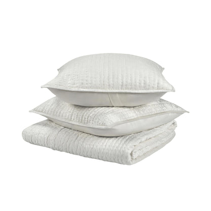 Bari - Velvet Quilt - Cloud
