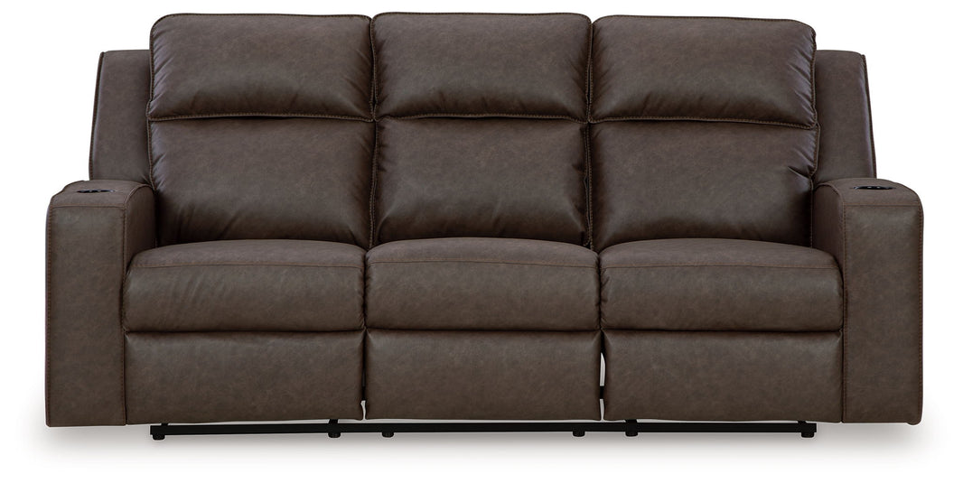 Lavenhorne - Rec Sofa W/Drop Down Table - Granite