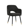 Applewood - Accent Chair, alternate view 3 with velvet upholstery