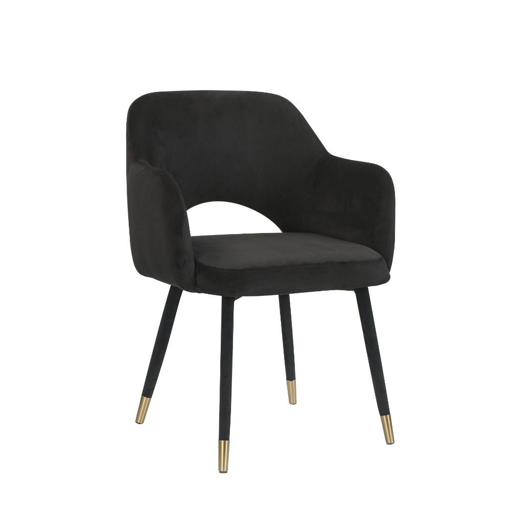 Applewood - Accent Chair, alternate view 3 with velvet upholstery