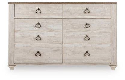 Willowton - Dresser, product view with wood construction