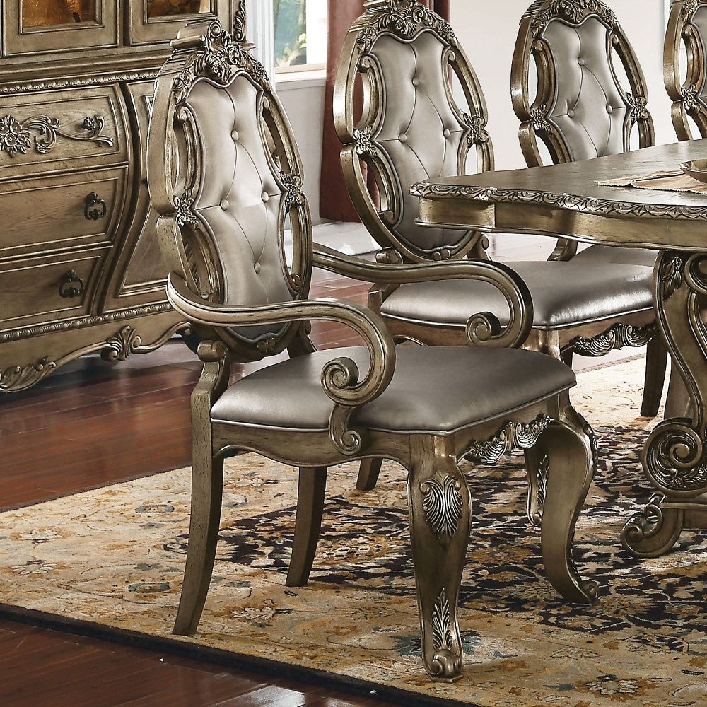 Ragenardus - Arm Chair (Set of 2), alternate view 2 with leather upholstery