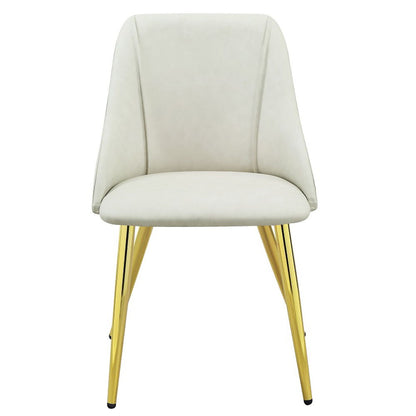 Gaines - Side Chair (Set of 2) - White Synthetic Leather