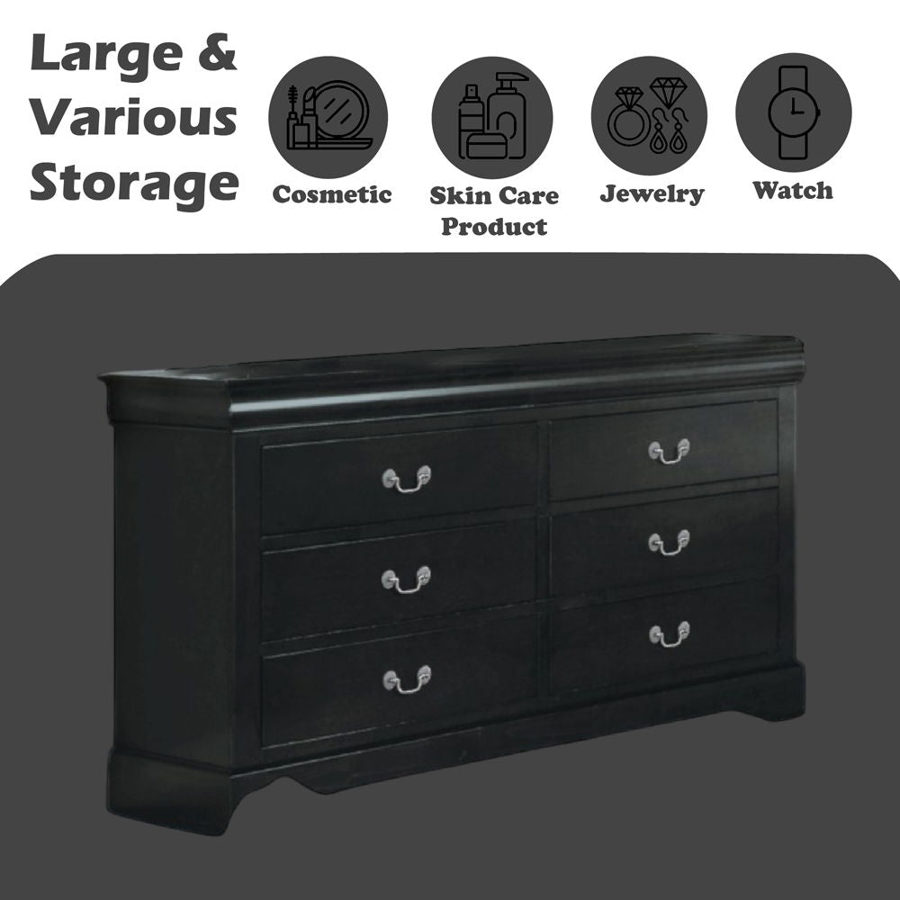 Louis Philippe III - Dresser, alternate view 5 with linen fabric