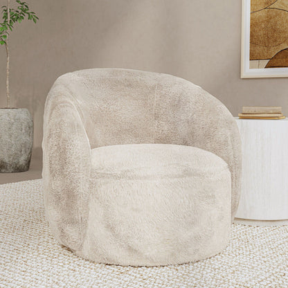 Adley - Plush Swivel Accent Chair, alternate view 5 with polyester fabric
