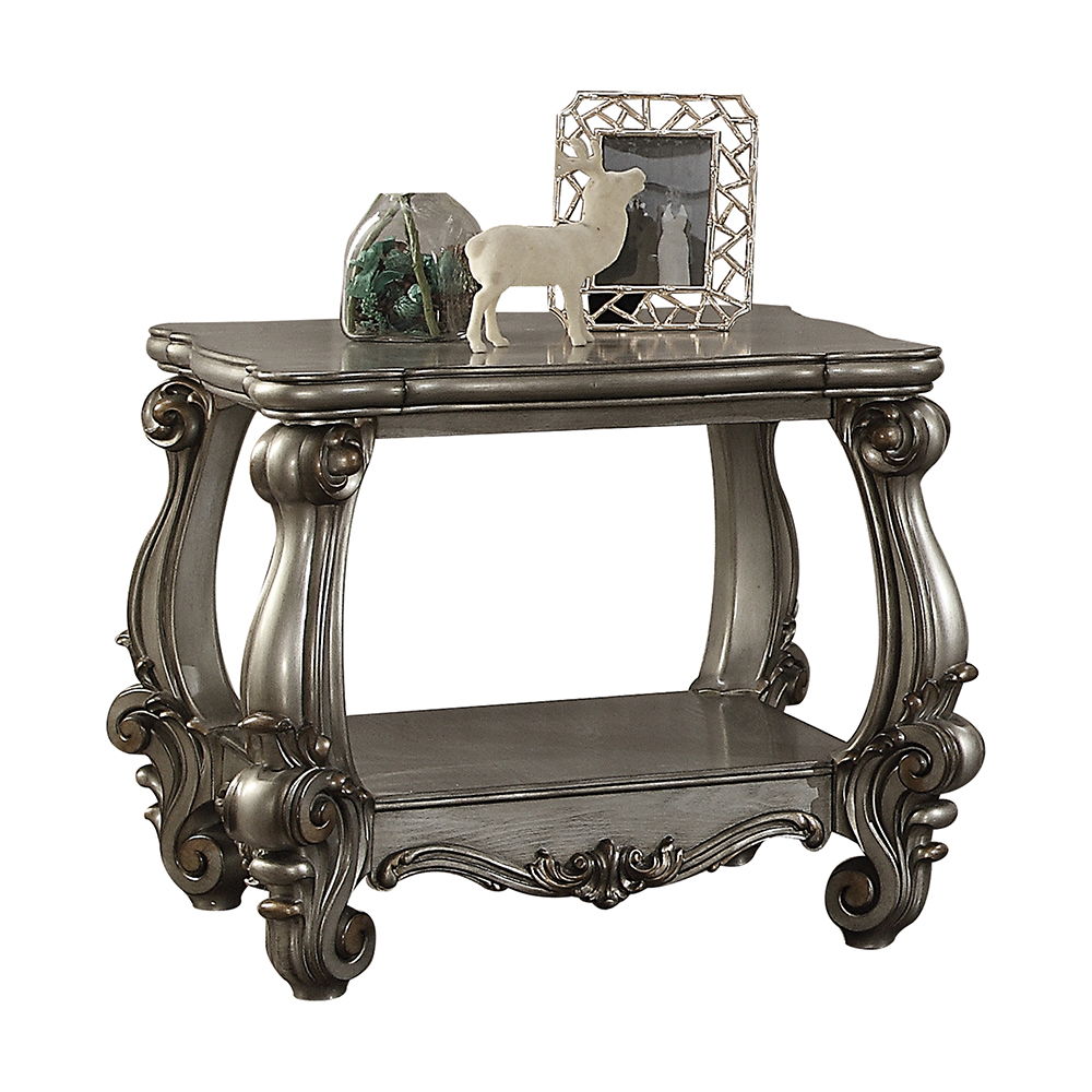 Versailles - Vintage End Table, alternate view 8 with wood construction