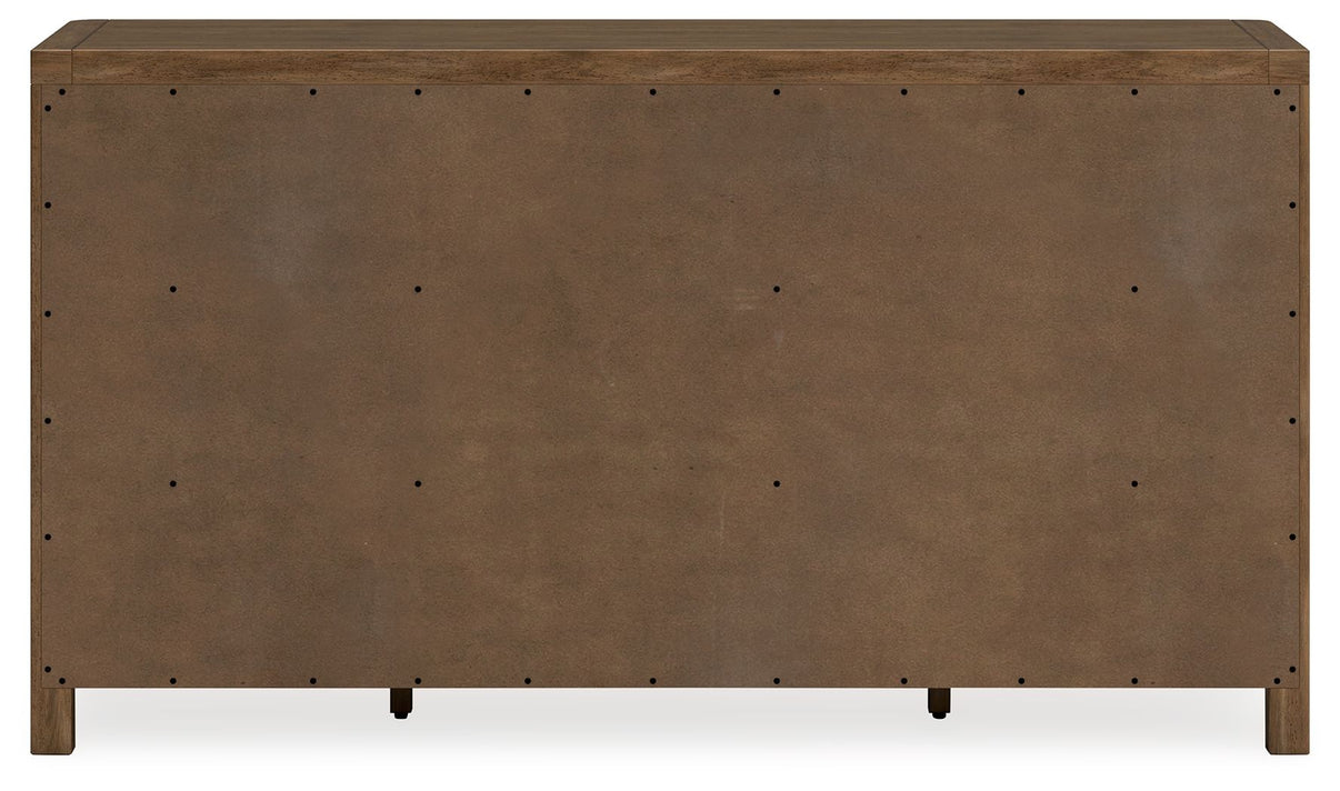 Cabalynn - Dresser - Light Brown, alternate view 5 with wood construction