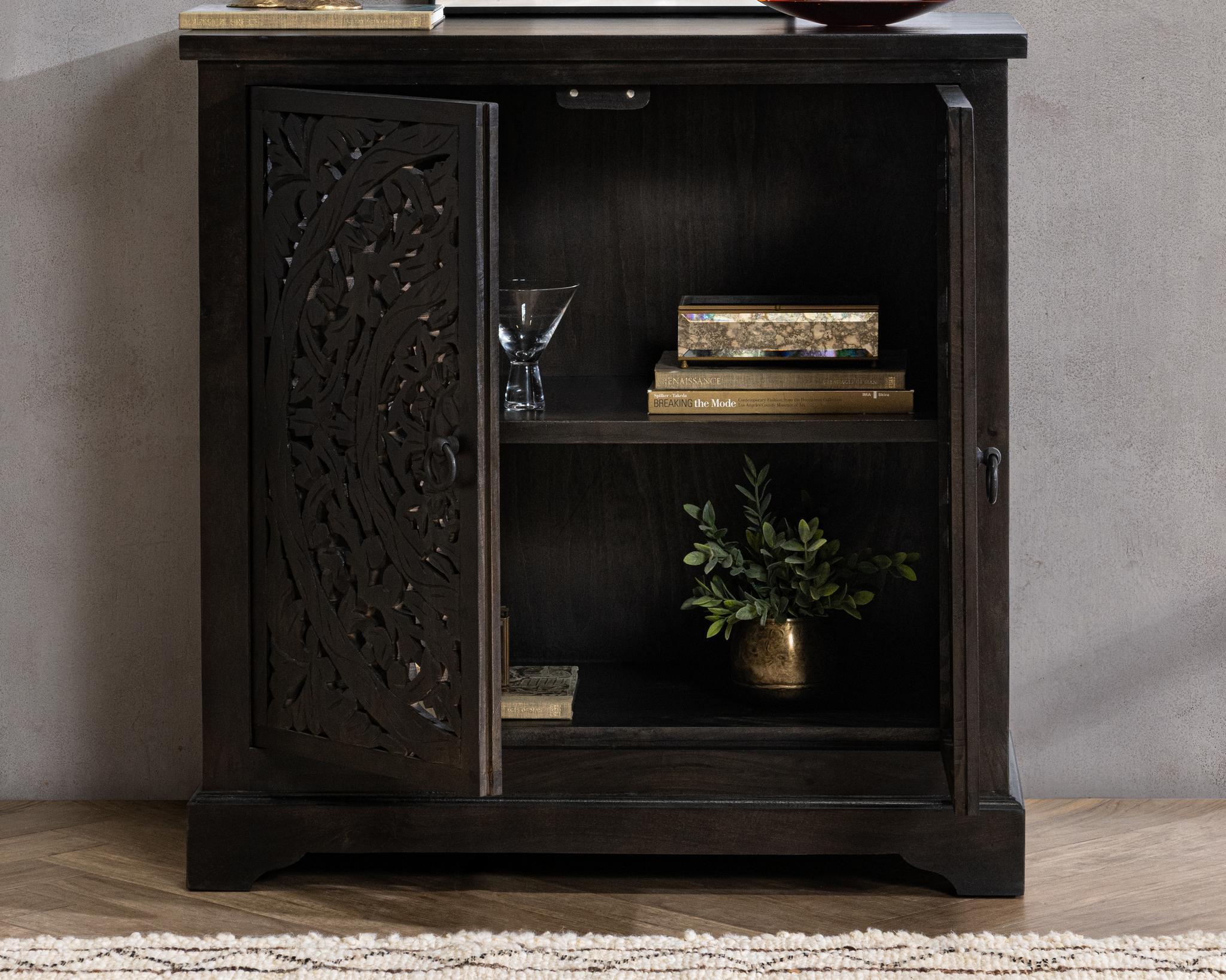 Harmony - 2 Door Sideboard - Harvest Walnut, alternate view 6 with wood construction