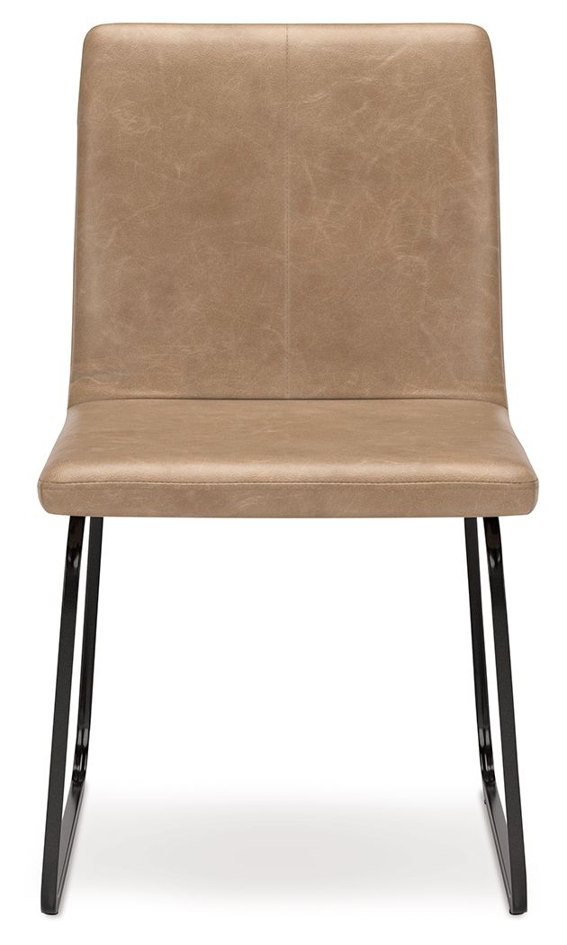Pharwynn - Dining Upholstered Side Chair (Set of 4) - Toast, alternate view 7 with faux leather