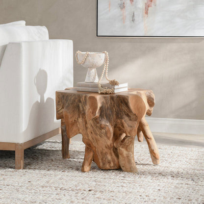 Cypress - Teak Root End Table, alternate view 6