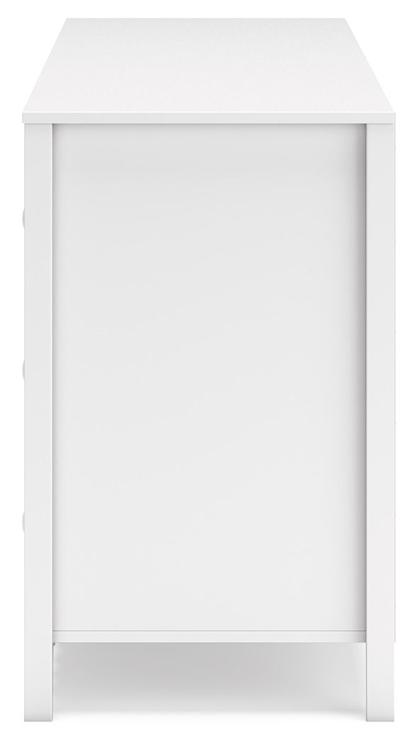 Hallityn - Six Drawer Dresser - White, alternate view 5 with engineered wood