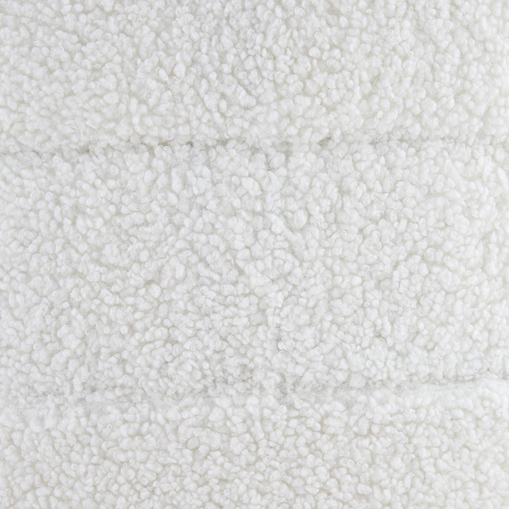 Connock - Accent Chair - White Teddy Sherpa, alternate view 6 with wood construction