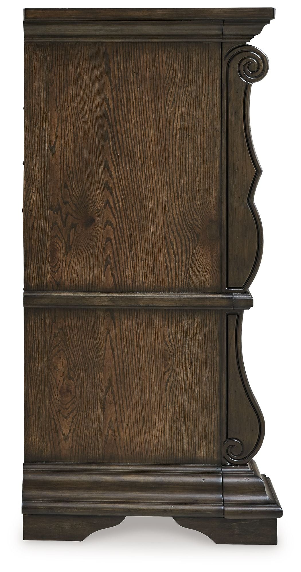 Maylee - Dresser - Dark Brown, alternate view 8 with wood construction