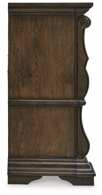 Maylee - Dresser - Dark Brown, alternate view 8 with wood construction