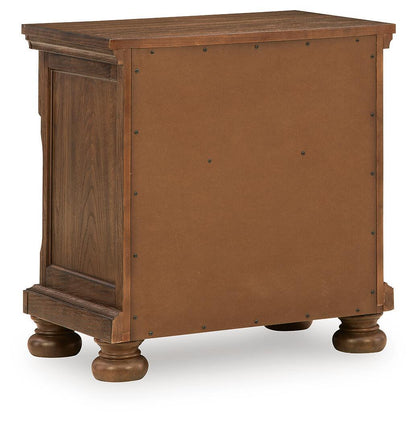 Zackaryn Two Drawer Night Stand Warm Brown, gallery image 7