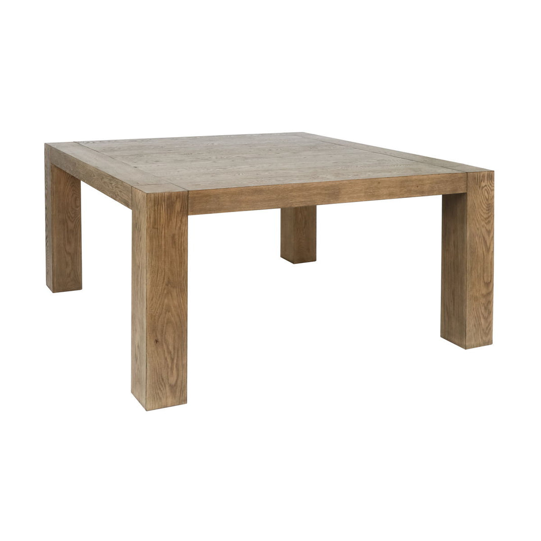Gilcrest - Square Dining Table - Cafe Brown, product view with wood construction