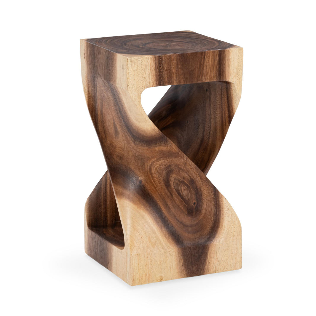 Alia - Accent Table - Natural, product view with wood construction