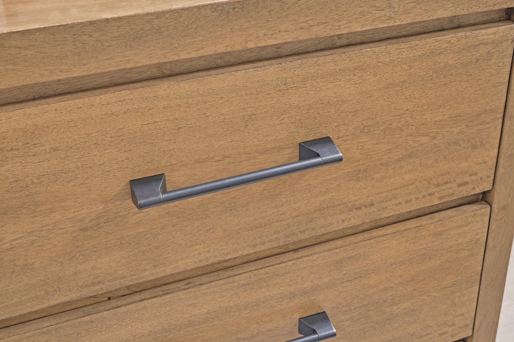 Sherbana - Dresser And Mirror - Light Brown, alternate view 5 with wood construction