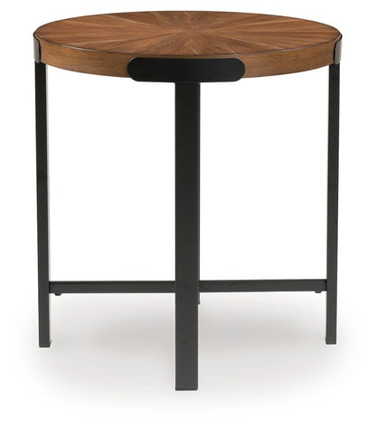 Crosstrail - Occasional Table Set (Set of 3) - Brown, alternate view 6 with wood construction