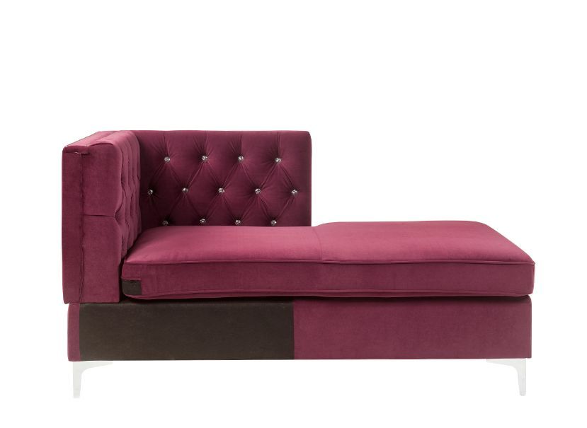 Jaszira - Modular - Chaise, alternate view 7 with velvet upholstery