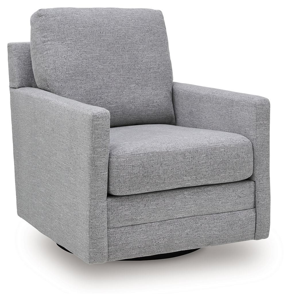 Freybourne Next-Gen Nuvella - Swivel Accent Chair, product view with performance fabric
