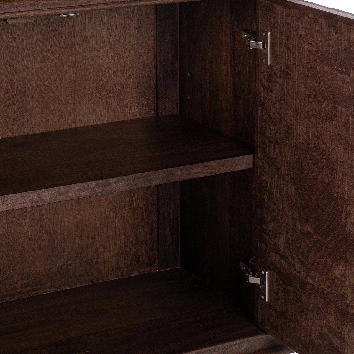 Shira - 4 Door Buffet - Kona Brown, alternate view 5 with wood construction
