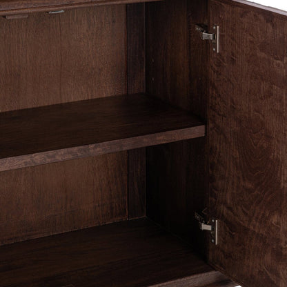 Shira - 4 Door Buffet - Kona Brown, alternate view 5 with wood construction