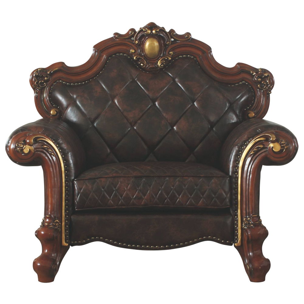 Picardy - Chair w/1 Pillow, alternate view 9 with leather upholstery