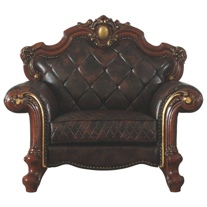 Picardy - Chair w/1 Pillow, alternate view 9 with leather upholstery