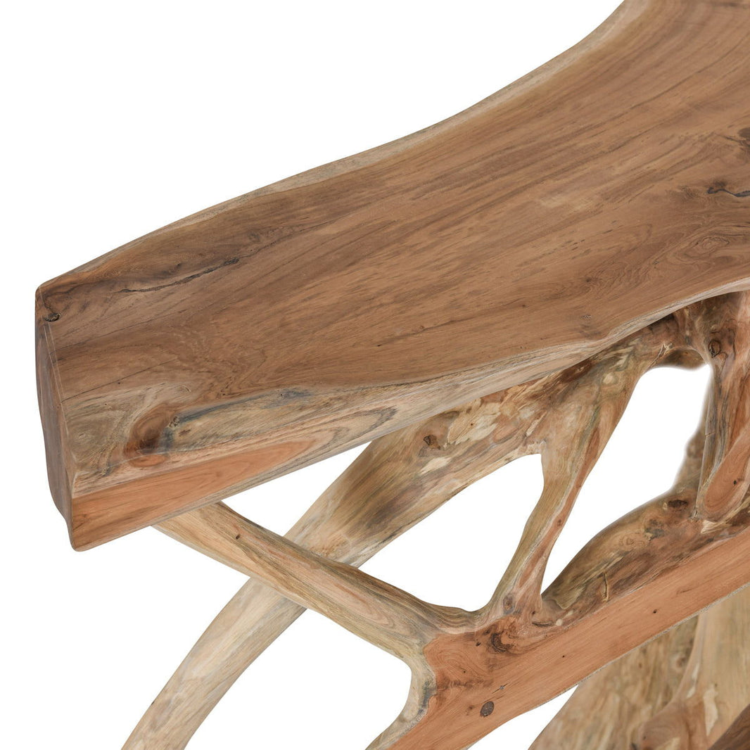Cypress - 71" Root Console Table - Natural, alternate view 7 with wood construction