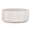 Layne - Round Coffee Table With Casters, alternate view 3 with wood construction