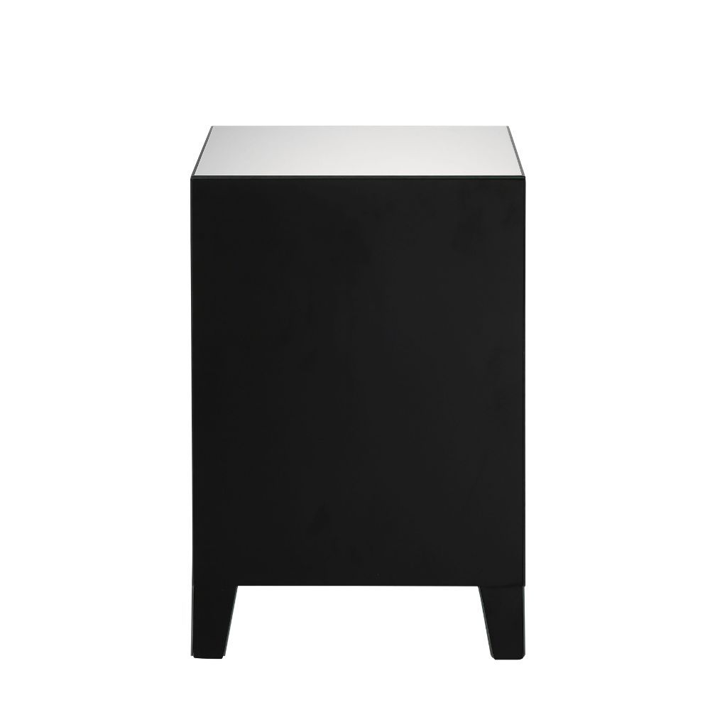 Filip - Accent Table - Mirrored & Faux Agate, alternate view 5 with wood construction