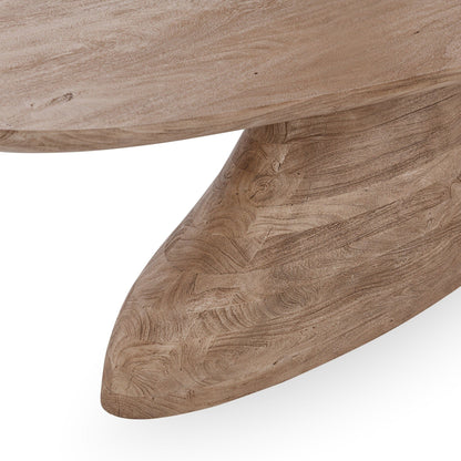 Amra - 94" Dining Table - Sandstone Greige, alternate view 6 with wood construction